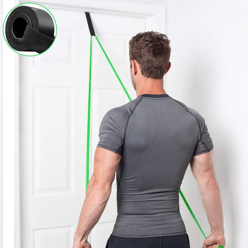 EddHomes Resistance Bands Door Anchor Attachment Secure Door Anchor Heavy Duty Door Anchor for Resistance Bands Door Jamb Anchor for Fitness Bands Workout Band Anchor (Larger/Won't Damage Door/2Pcs) - Image 3